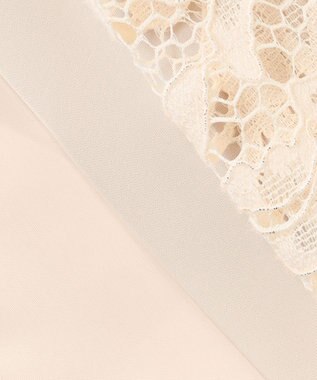 23区 【APPLAUDIR】ノーブルサテン レースコンビドレス シャンパン