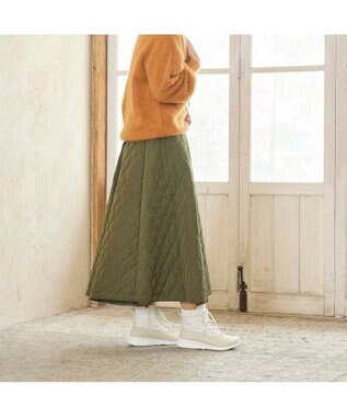 ing <ing>【レイン・スノー対応】レースアップスニーカーブーツ アイボリー