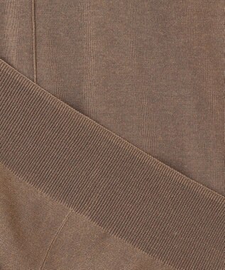 ICB 【洗える】 ウールアセテートハイゲージ カーディガン モカ系