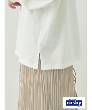 earth music&ecology Ｃｏｓｂｙ×ｅａｒｔｈ　ベアープリントロングＴシャツ Off White