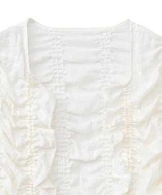 Green Parks ■ＥＳＣＡＲシアーギンガムシャーリングカーディガ Off White