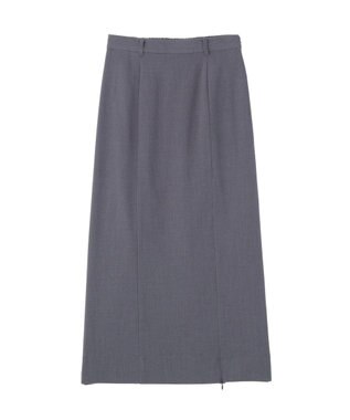 earth music&ecology ジップスリットＩラインスカート Gray