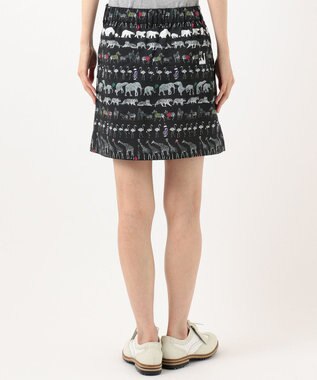 23区GOLF 【WOMEN】【ストレッチ】オリジナルパレード柄 クールメッシュスカート ブラック系5