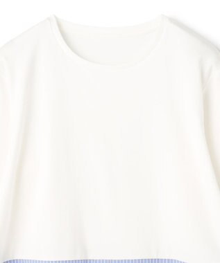 UNFILO L シャツコンビ レイヤードＴ オフ×ストライプ