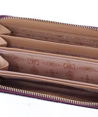 ANNA SUI ルーミー ラウンドファスナー長財布 パープル