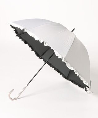 UNBILLION カシュネ cachenez / PUバイカラーフリルバルーンショートパラソル GY