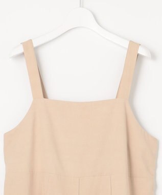 Feroux 【洗える】バックリボン オールインワン ベージュ系