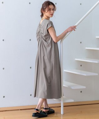 23区 L 【SLOW/一部店舗限定】コンパクトインレー ワンピース グレージュ