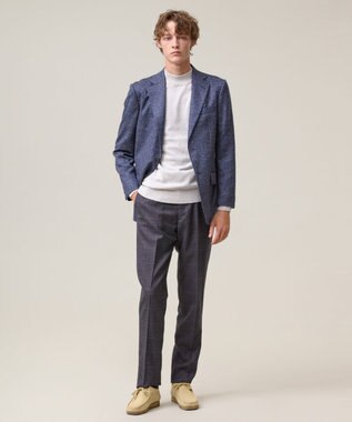 J.PRESS MEN 【ZIGNONE SOUL / ジニョーネ ソウル】 ウールシルクツイード ジャケット ダルブルー系