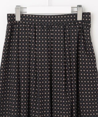 J.PRESS LADIES 【洗える】 ジオメトリック ギャザー スカート グレー系5