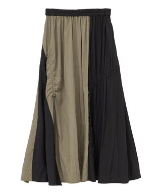 YECCA VECCA ドロストデザインロングスカート Khaki