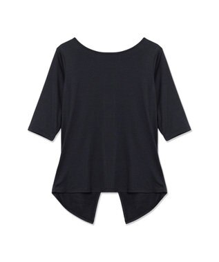 Chacott Chacott BALANCE ドライストレッチデザインTシャツ ダークグレー杢