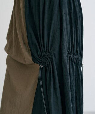 YECCA VECCA ドロストデザインロングスカート Khaki