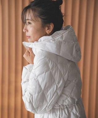 UNFILO 【VERY ベストダウン大賞 コスパ賞】TAION×UNFILO Aラインコート アイボリー