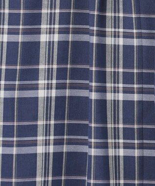 J.PRESS LADIES プロビスストライプ＆チェック カットソー ブルーチェック系