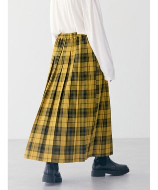 AMERICAN HOLIC アソートチェックプリーツスカート Yellow