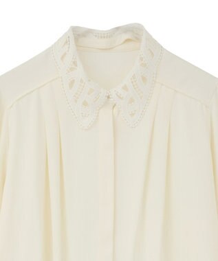 YECCA VECCA 2wayレース襟ブラウス Off White