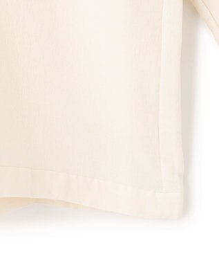 BEIGE， 【洗える】POMONA / Vネックフード付プルオーバー Ecru