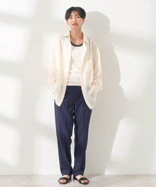 AMERICAN HOLIC 【接触冷感】イージーケアテーパードパンツ Navy