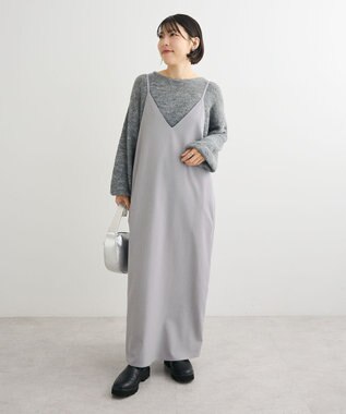 Green Parks Ｖネックキャミワンピース Gray