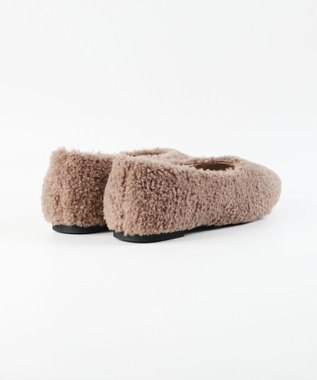 BONTRE 【MIONOTIS/ミオノティス】ファーフラットパンプス/40411 トープ