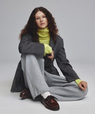 UNFILO カシミヤビスコース ニットタートル ピスタチオ