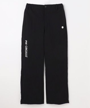 PW CIRCULUS 【花粉がつきにくい】【WOMEN】セミワイドパンツ ゴルフウェア レディース ブラック系
