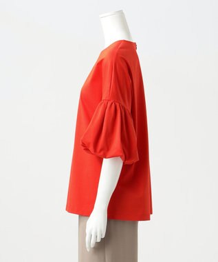 23区 【R(アール)】プレミアムコットンジャージー ボリュームスリーブカットソー ブラッドオレンジ系