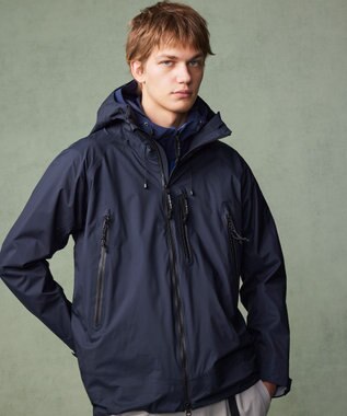 JOSEPH ABBOUD MOUNTAIN 【軽量/撥水/防風/透湿/ライナードッキング対応】ウルトラフライナイロン マウンテンシェルパーカー ネイビー系