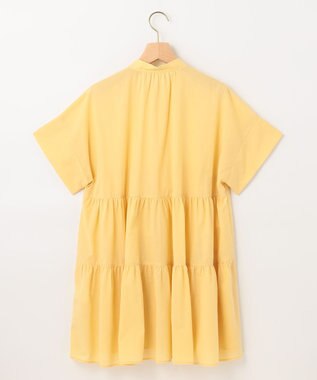 組曲 【洗える】ナチュラルローンギャザーフレア ブラウス ライトオレンジ系