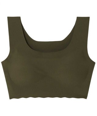 une nana cool 綿混フラット仕上げ　ノンワイヤーブラジャー　　【全サイズ同一価格】 OV