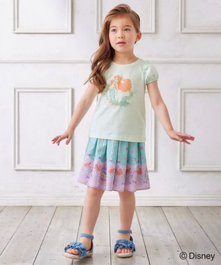 ANY KIDS 【ディズニープリンセス】アート Tシャツ ミント<アリエル>