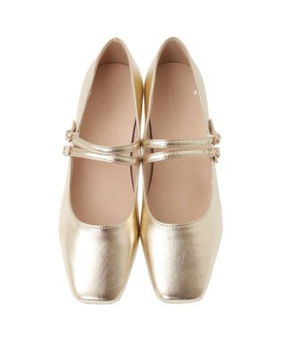 AMERICAN HOLIC ダブルストラップメリージェーン Gold