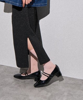 AMERICAN HOLIC ダブルストラップメリージェーン Black