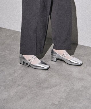 AMERICAN HOLIC ダブルストラップメリージェーン Silver