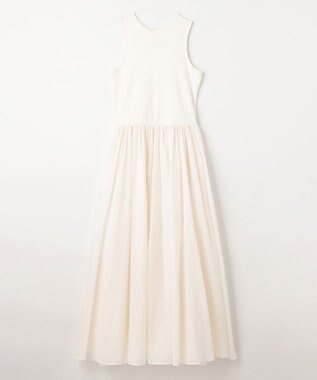 NAVE 【Nave　洗える】トランスペアレントボイル ドレス ホワイト系