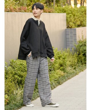 AMERICAN HOLIC カフタンサイドボタンポンチプルオーバー Black