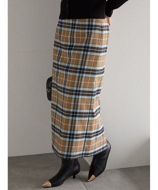 Te chichi チェックナロースカート