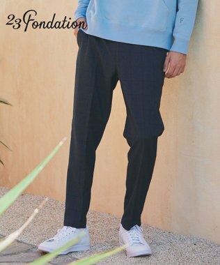 【23Fondation/MEN】グレンチェック パンツ