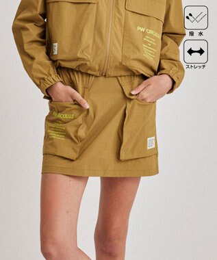 PW CIRCULUS 【撥水加工/軽量/ストレッチ】【WOMEN】ビッグポケット スカート ベージュ系