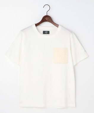 JOSEPH ABBOUD MOUNTAIN 【ゆったり】プレーティング天竺ポケットアウトドア Tシャツ ホワイト系