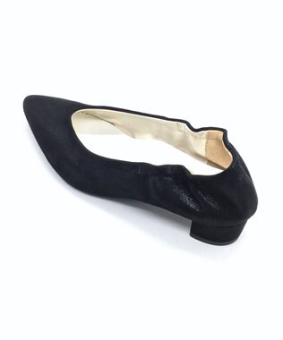 nouvelleRobe Oū 新色追加【本革・高反発】Heel Pointed-plain ポインテッドトゥ ヒールパンプス ブラックメタリック