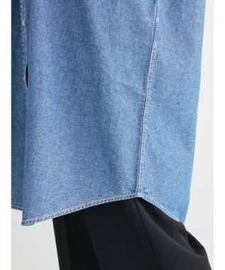 Green Parks ミディ丈デニムシャツワンピース Indigo