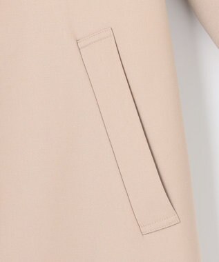 ANY SIS ノーカラーライトテロンチ コート ベージュ