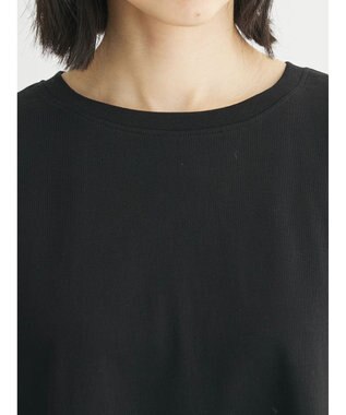 Green Parks 異素材脇切り替えドッキングプルオーバー Black