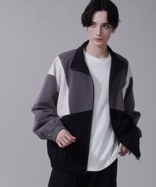 WEGO トロミスタンドブルゾン ブラック中濃色