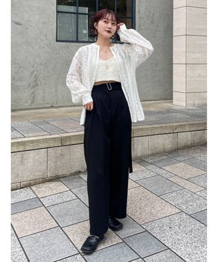 Green Parks レースブラウス Off White