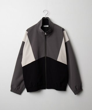 WEGO トロミスタンドブルゾン ブラック中濃色