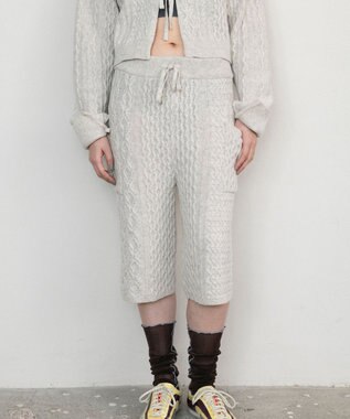 TRICOTE メローフロックメッシュソックス 87BROWN