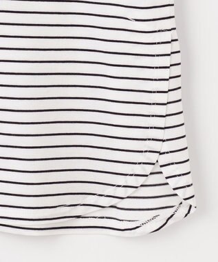 J.PRESS LADIES 【吸水速乾】ベーシックジャージー ボーダー カットソー ホワイト系1